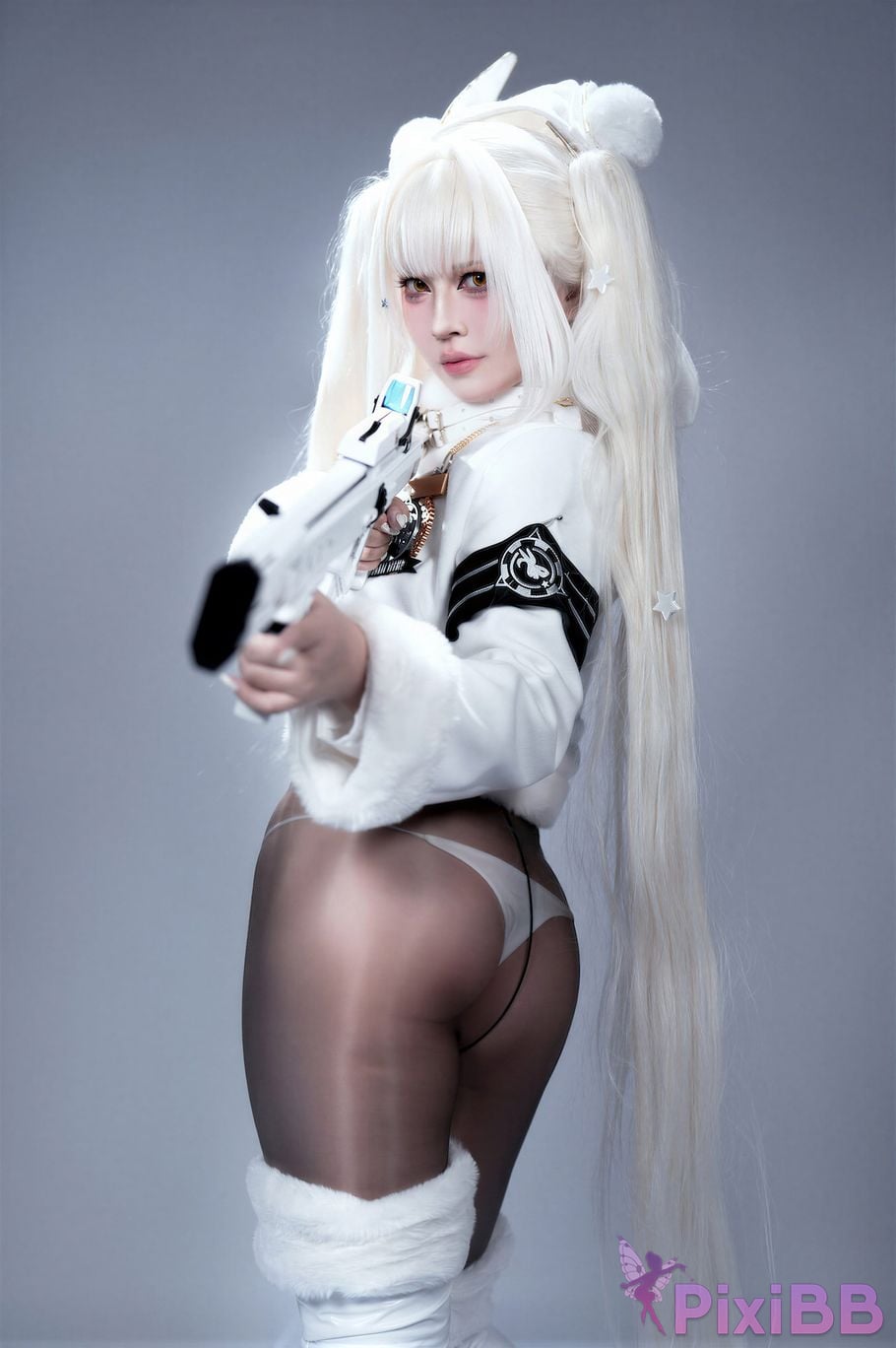 Cosplayer Half son Nikke goddess of victory Blanche lucky express PixiBB.COM 014