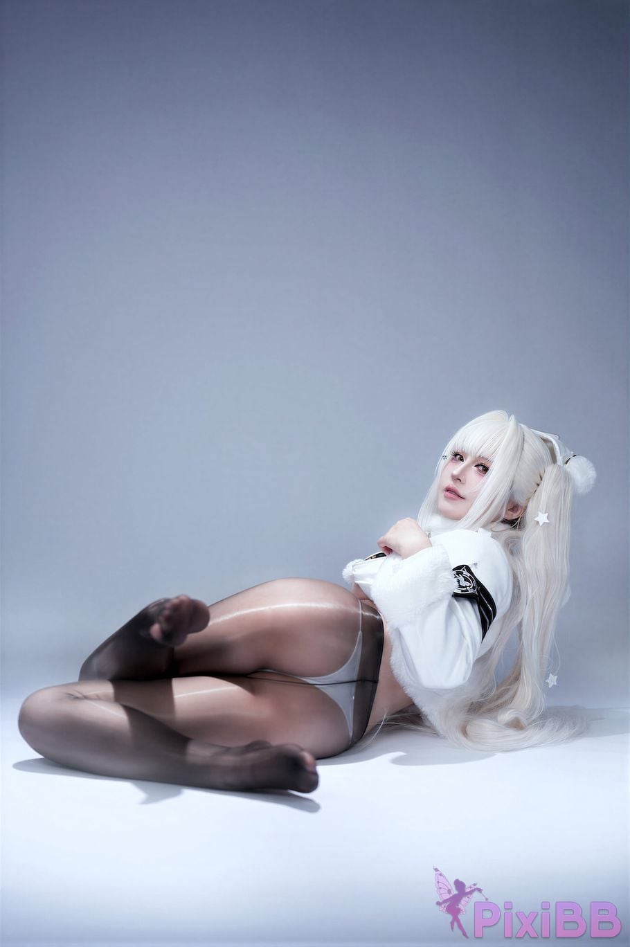 Cosplayer Half son Nikke goddess of victory Blanche lucky express PixiBB.COM 020