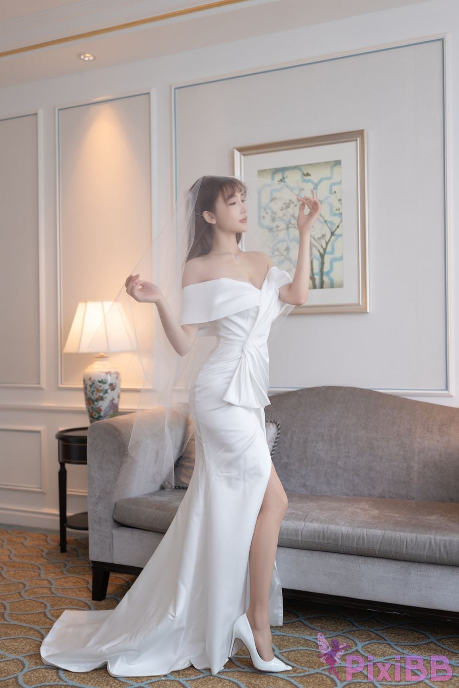 No watermark for in app purchases Lu Xuan Xuanxuan XIUREN Model wedding PixiBB.COM 013