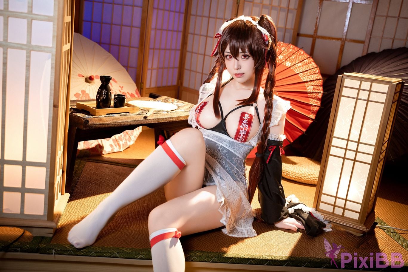 Cosplayer Husensen Genshin walnut PixiBB.COM 009
