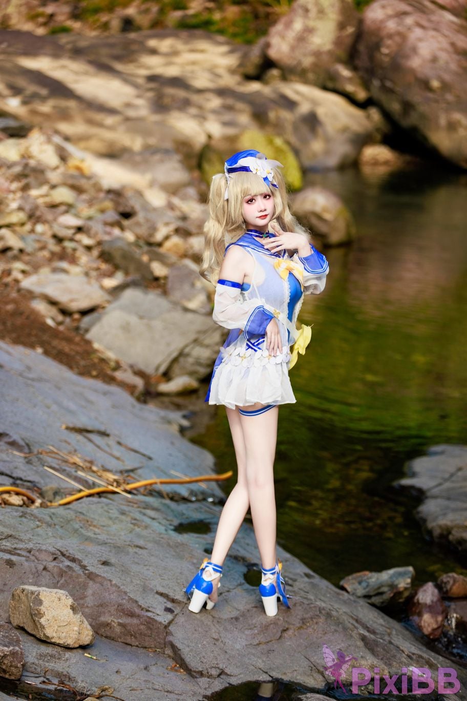 Cosplayer A Xuexue barbara swimsuit PixiBB.COM 001