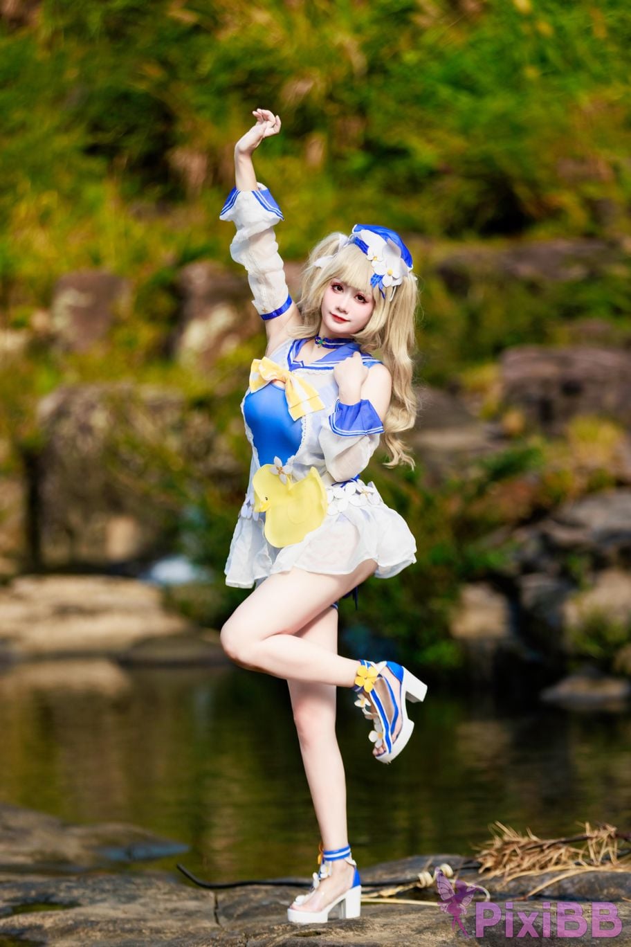 Cosplayer A Xuexue barbara swimsuit PixiBB.COM 003