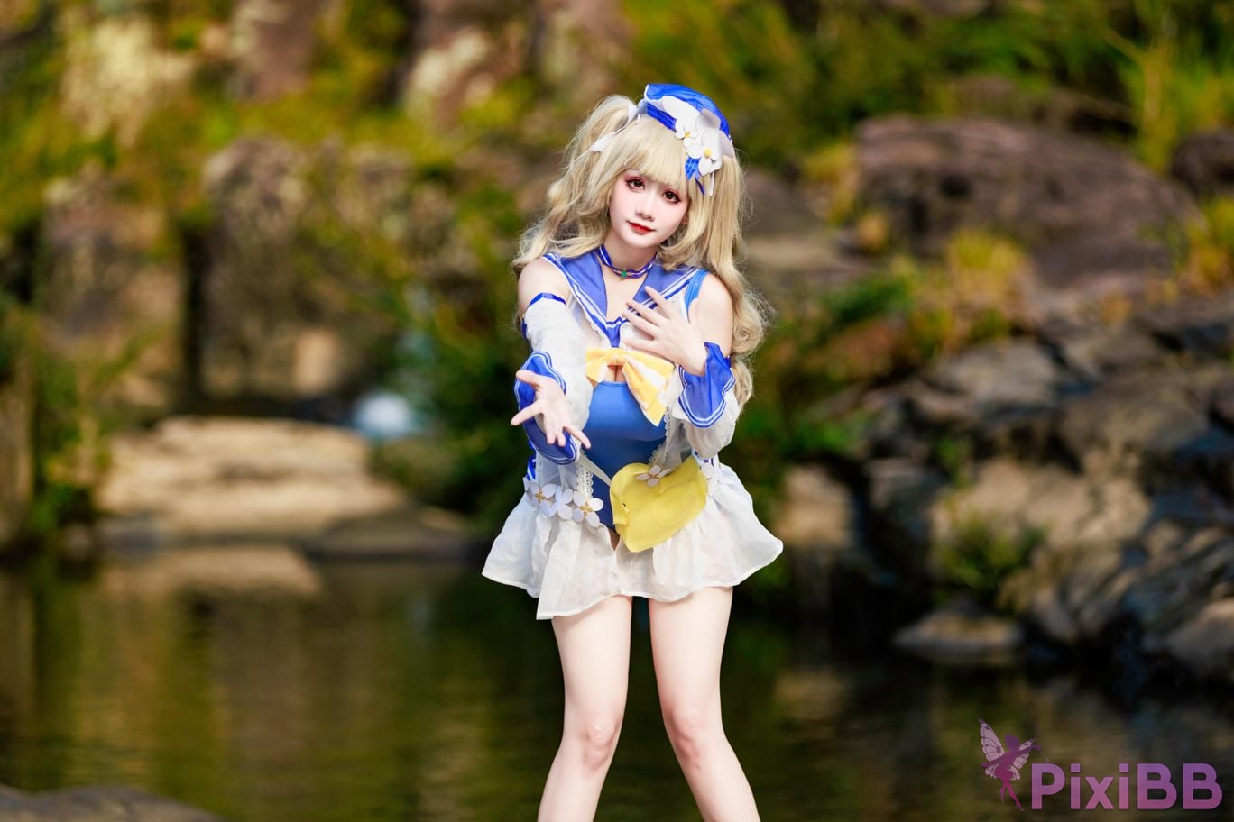 Cosplayer A Xuexue barbara swimsuit PixiBB.COM 004