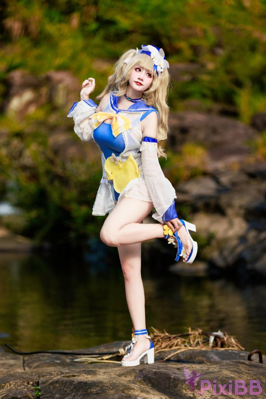 Cosplayer A Xuexue barbara swimsuit PixiBB.COM 006