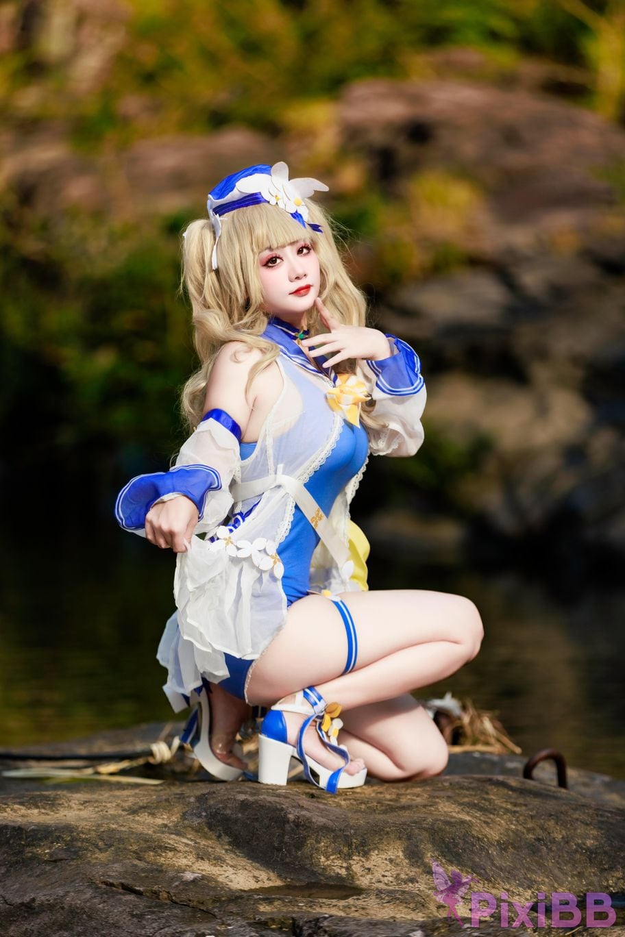 Cosplayer A Xuexue barbara swimsuit PixiBB.COM 009