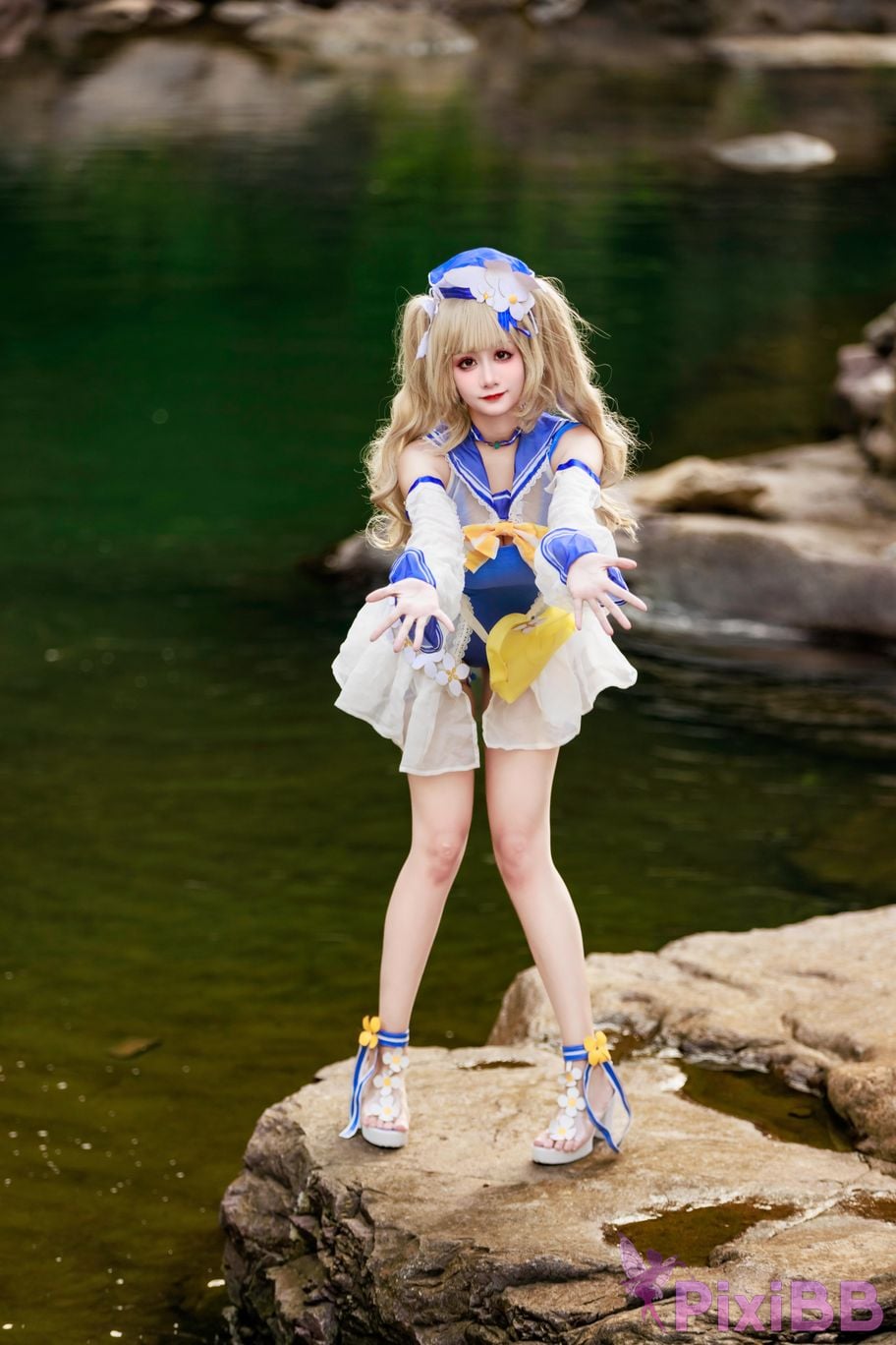 Cosplayer A Xuexue barbara swimsuit PixiBB.COM 013