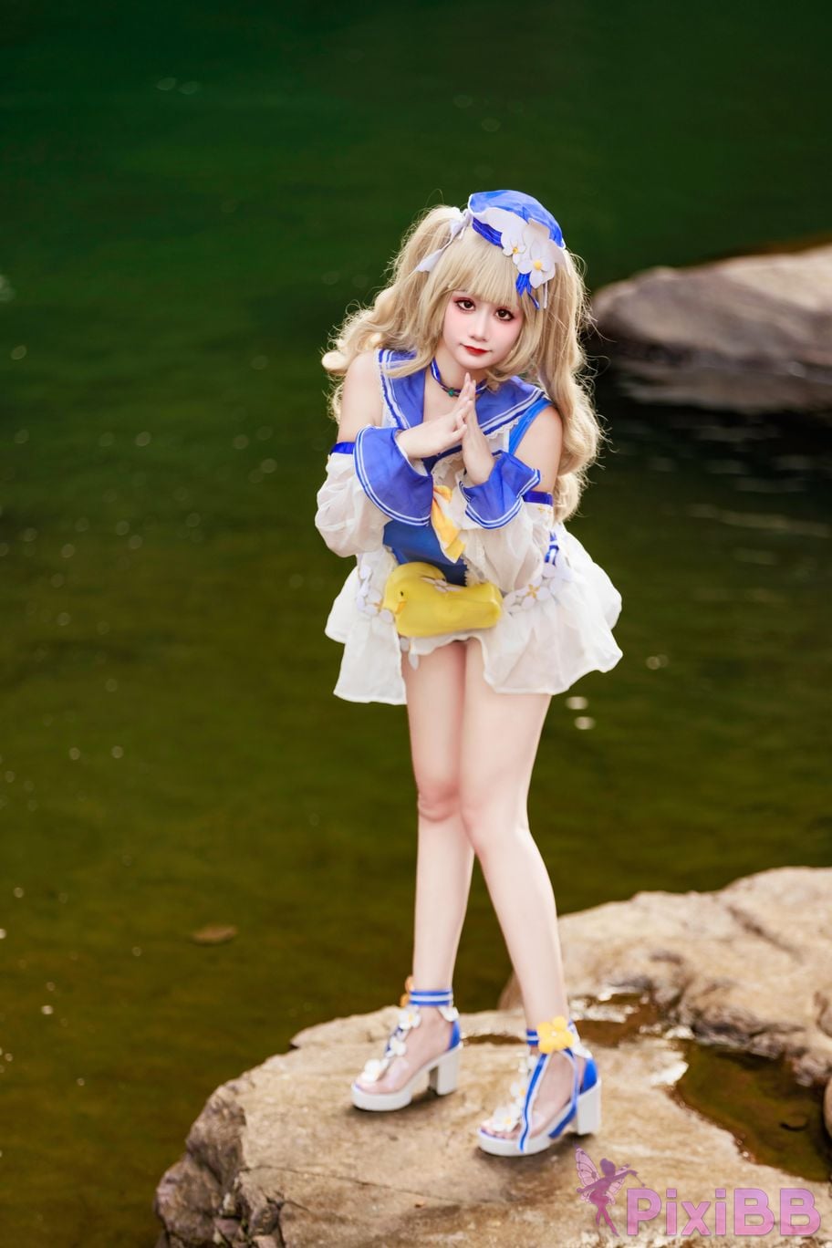 Cosplayer A Xuexue barbara swimsuit PixiBB.COM 016
