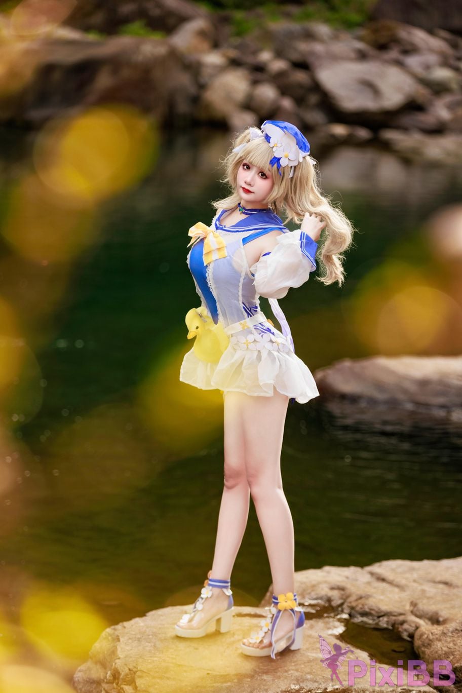 Cosplayer A Xuexue barbara swimsuit PixiBB.COM 017