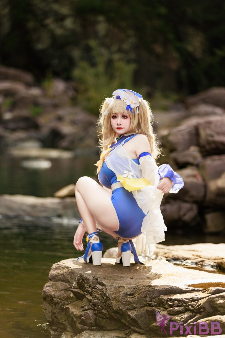 Cosplayer A Xuexue barbara swimsuit PixiBB.COM 026