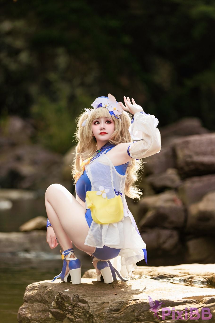 Cosplayer A Xuexue barbara swimsuit PixiBB.COM 027