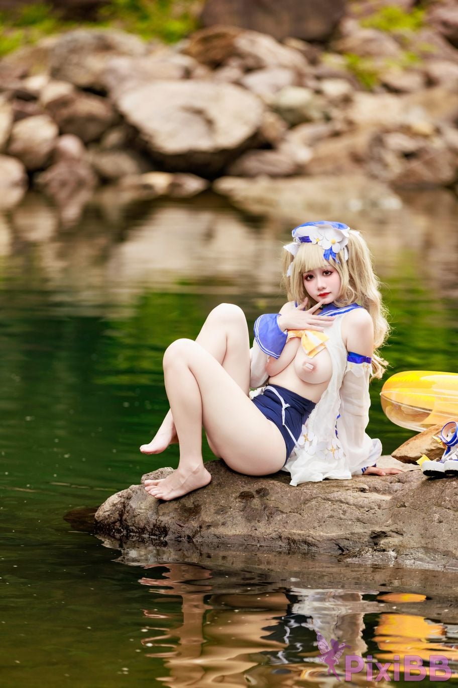 Cosplayer A Xuexue barbara swimsuit PixiBB.COM 049