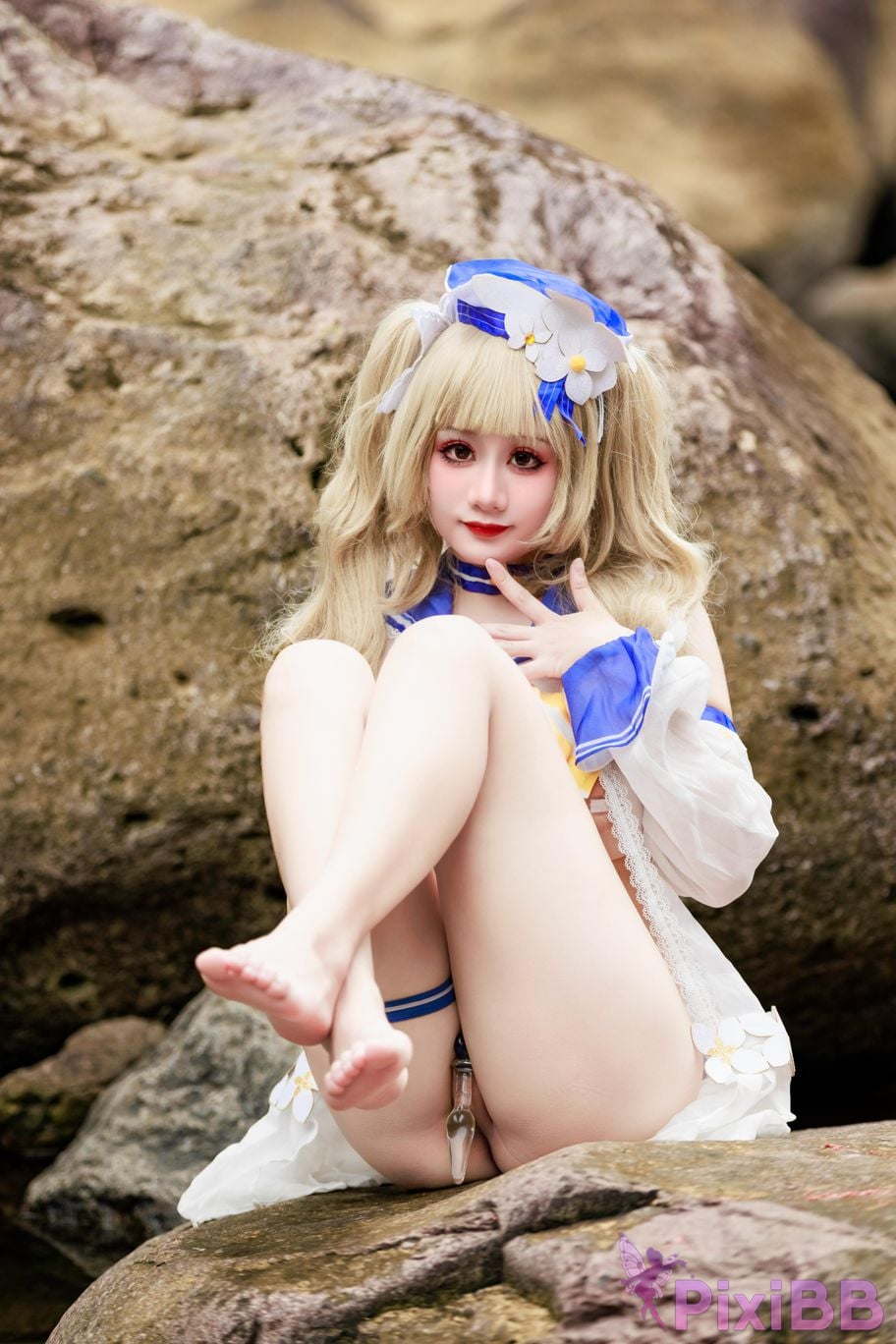 Cosplayer A Xuexue barbara swimsuit PixiBB.COM 064