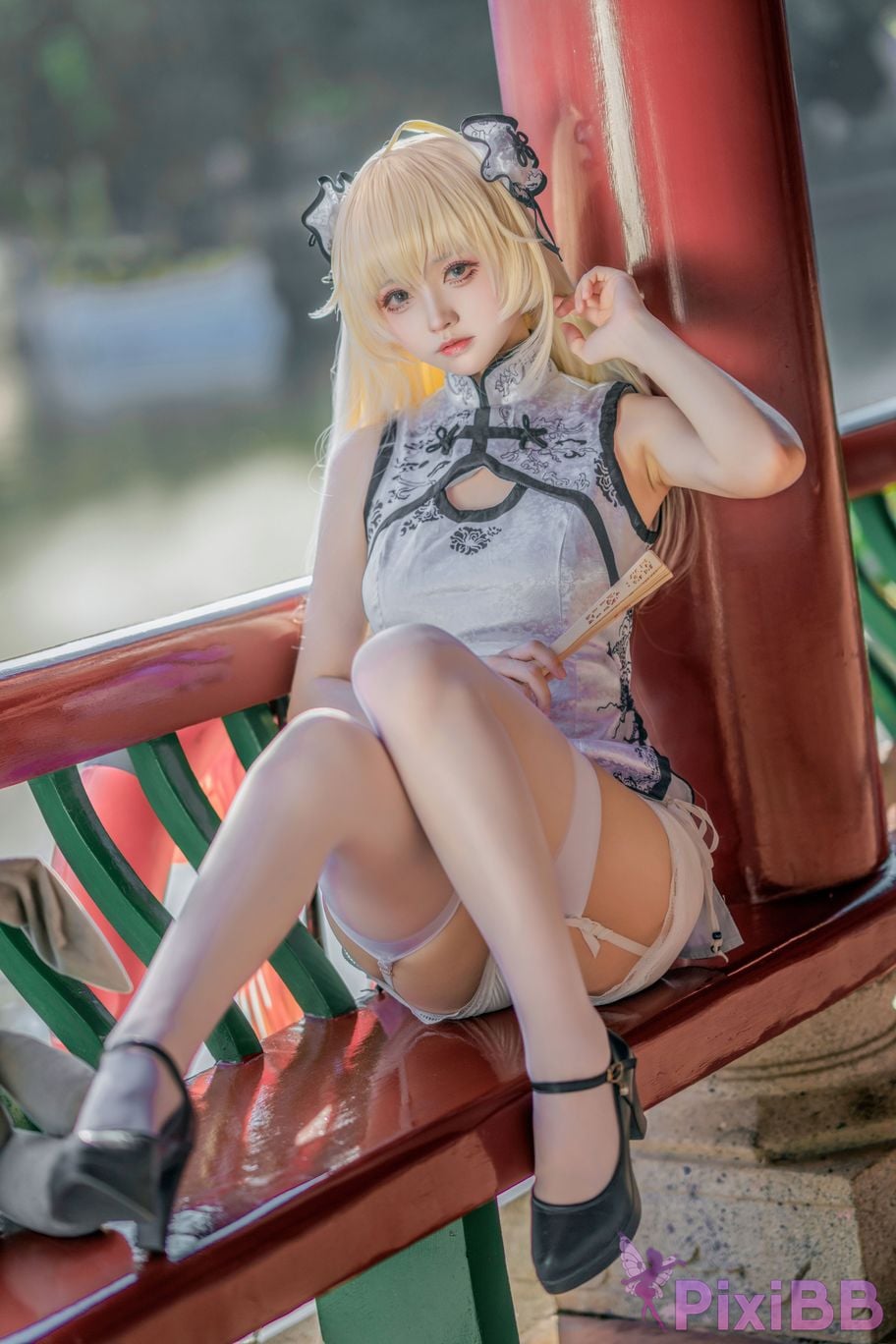 Cosplayer Big roll small Qiongmei cheongsam PixiBB.COM 002
