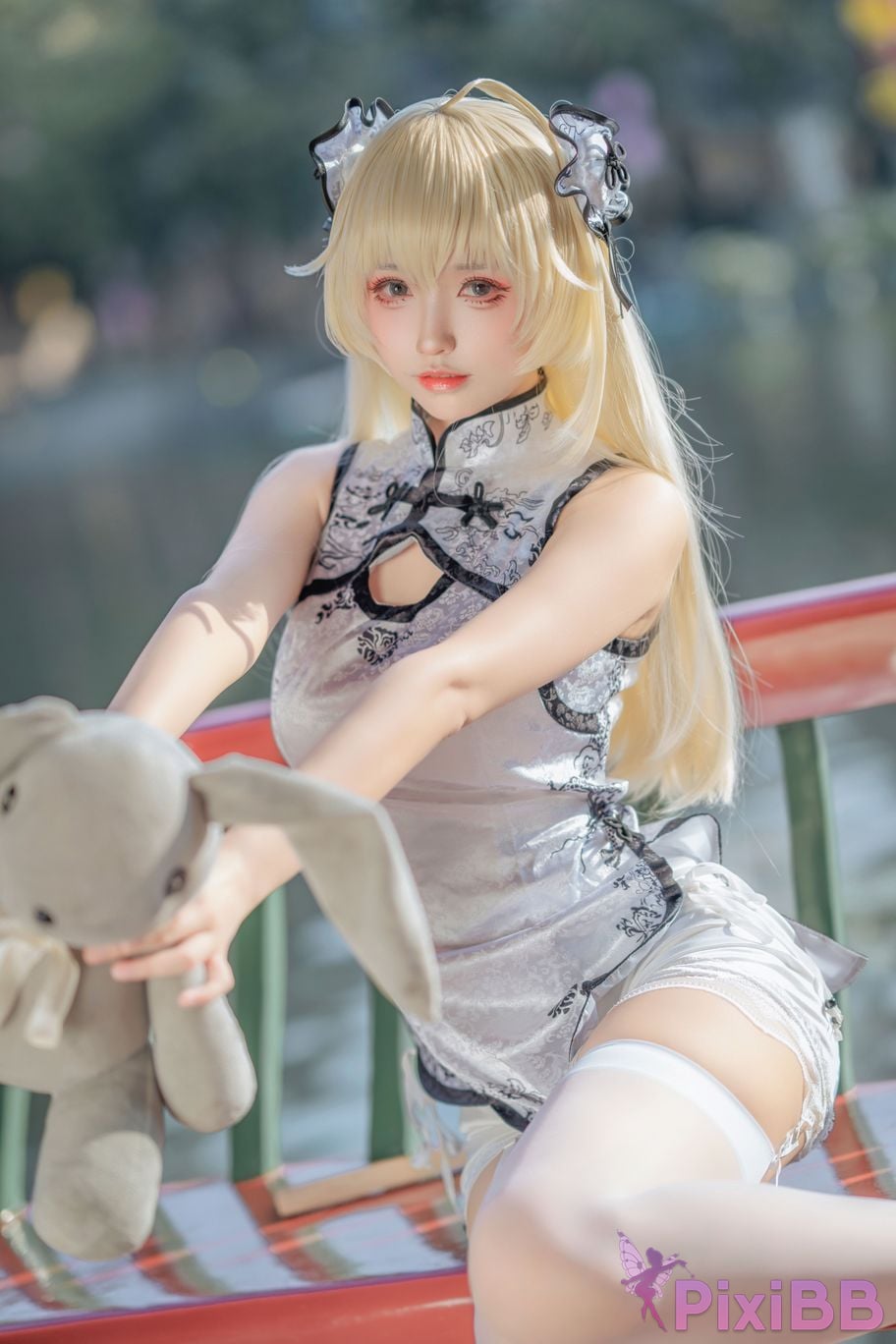 Cosplayer Big roll small Qiongmei cheongsam PixiBB.COM 003