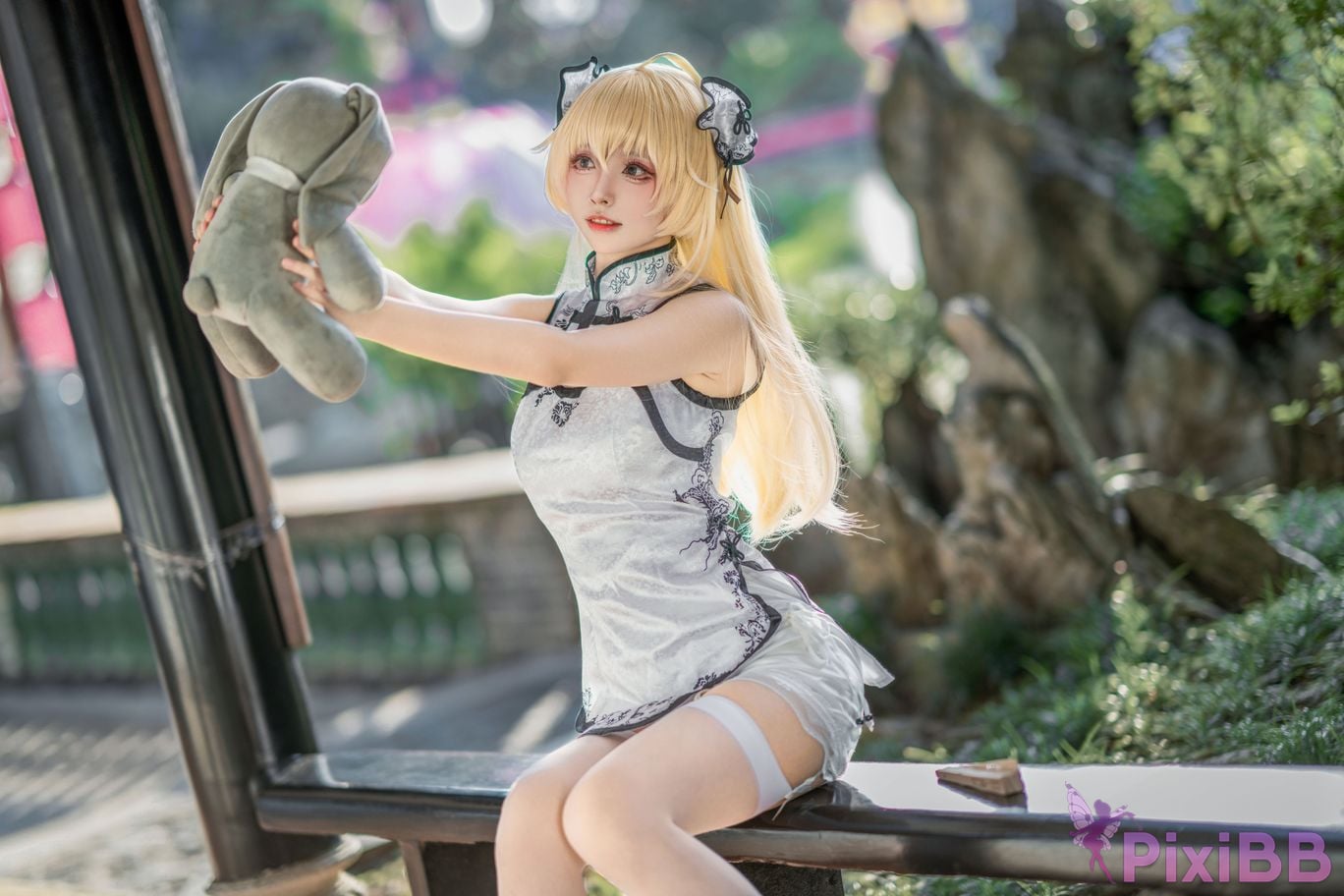 Cosplayer Big roll small Qiongmei cheongsam PixiBB.COM 005