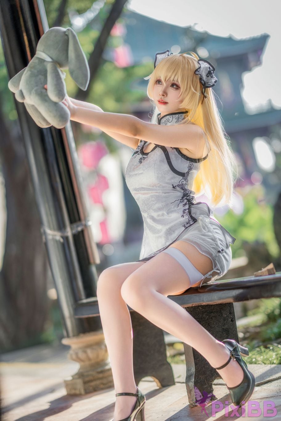 Cosplayer Big roll small Qiongmei cheongsam PixiBB.COM 007
