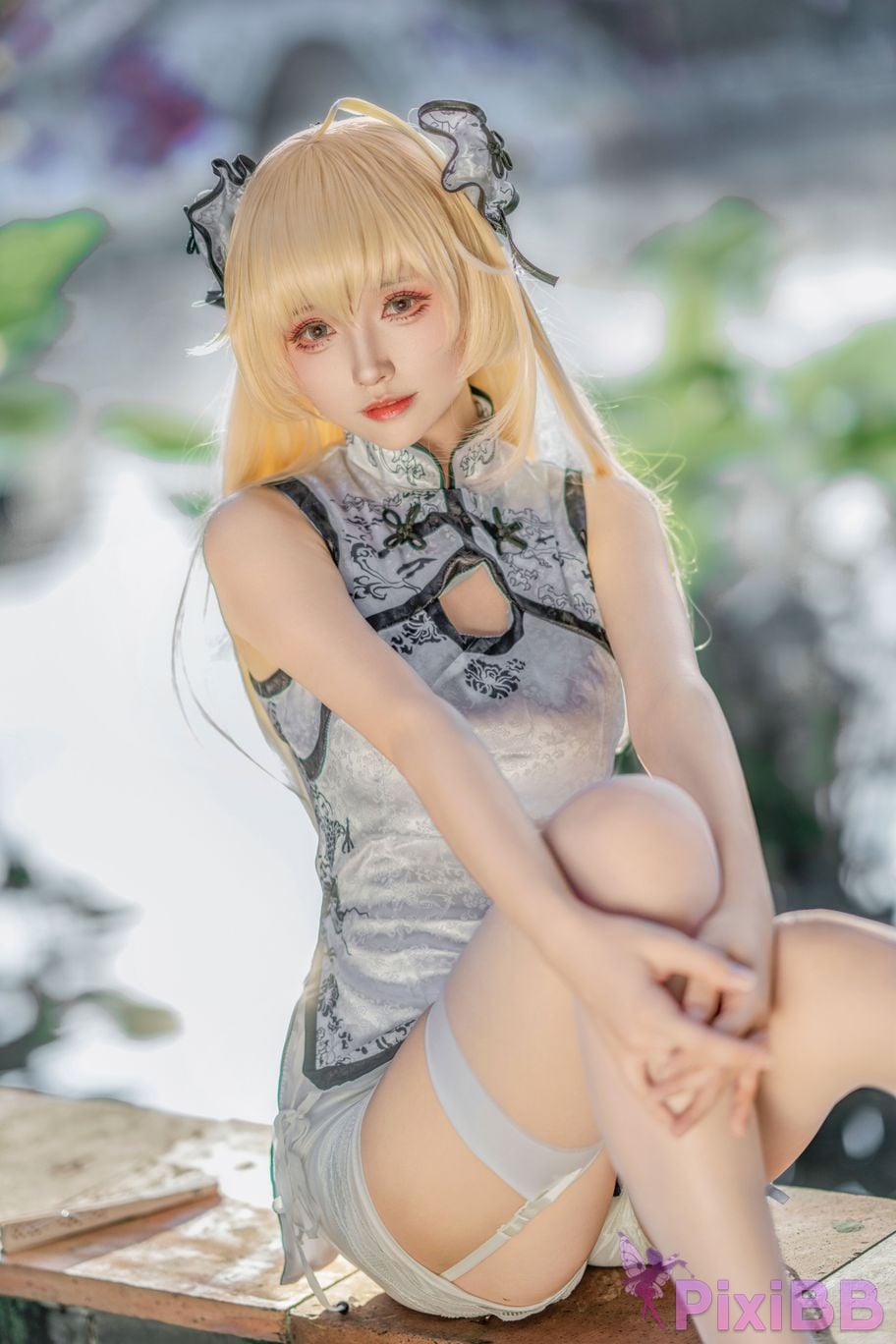 Cosplayer Big roll small Qiongmei cheongsam PixiBB.COM 008