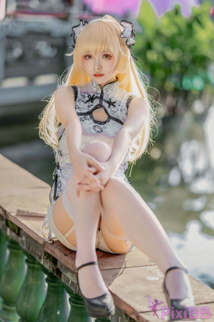 Cosplayer Big roll small Qiongmei cheongsam PixiBB.COM 009