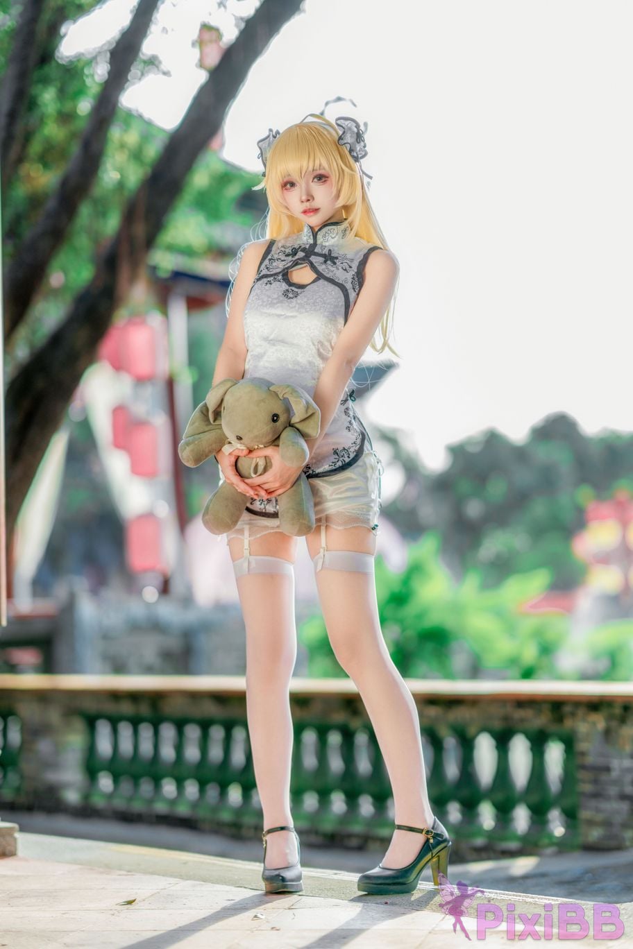 Cosplayer Big roll small Qiongmei cheongsam PixiBB.COM 011