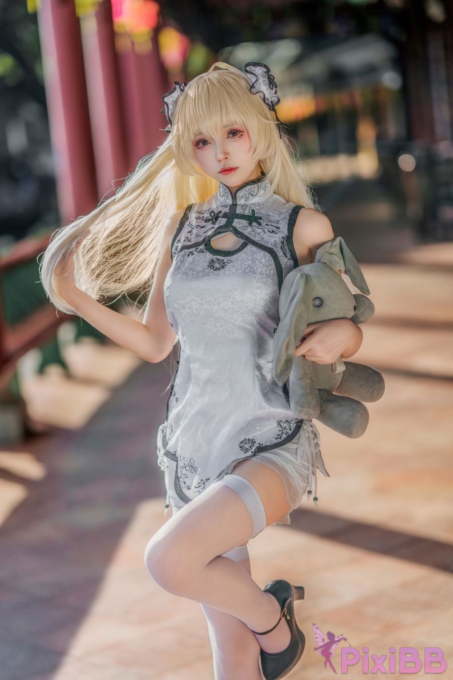Cosplayer Big roll small Qiongmei cheongsam PixiBB.COM 012