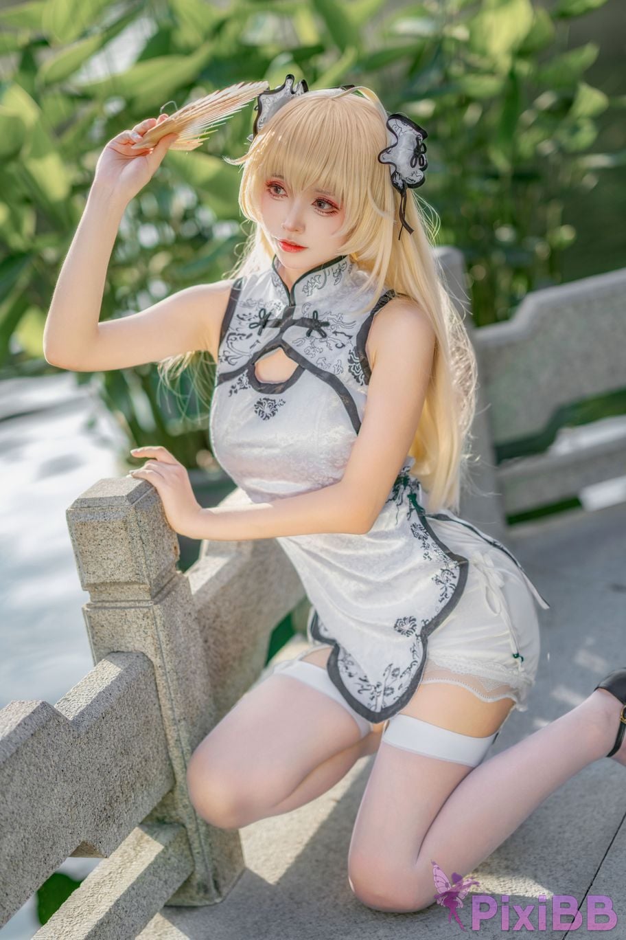 Cosplayer Big roll small Qiongmei cheongsam PixiBB.COM 015