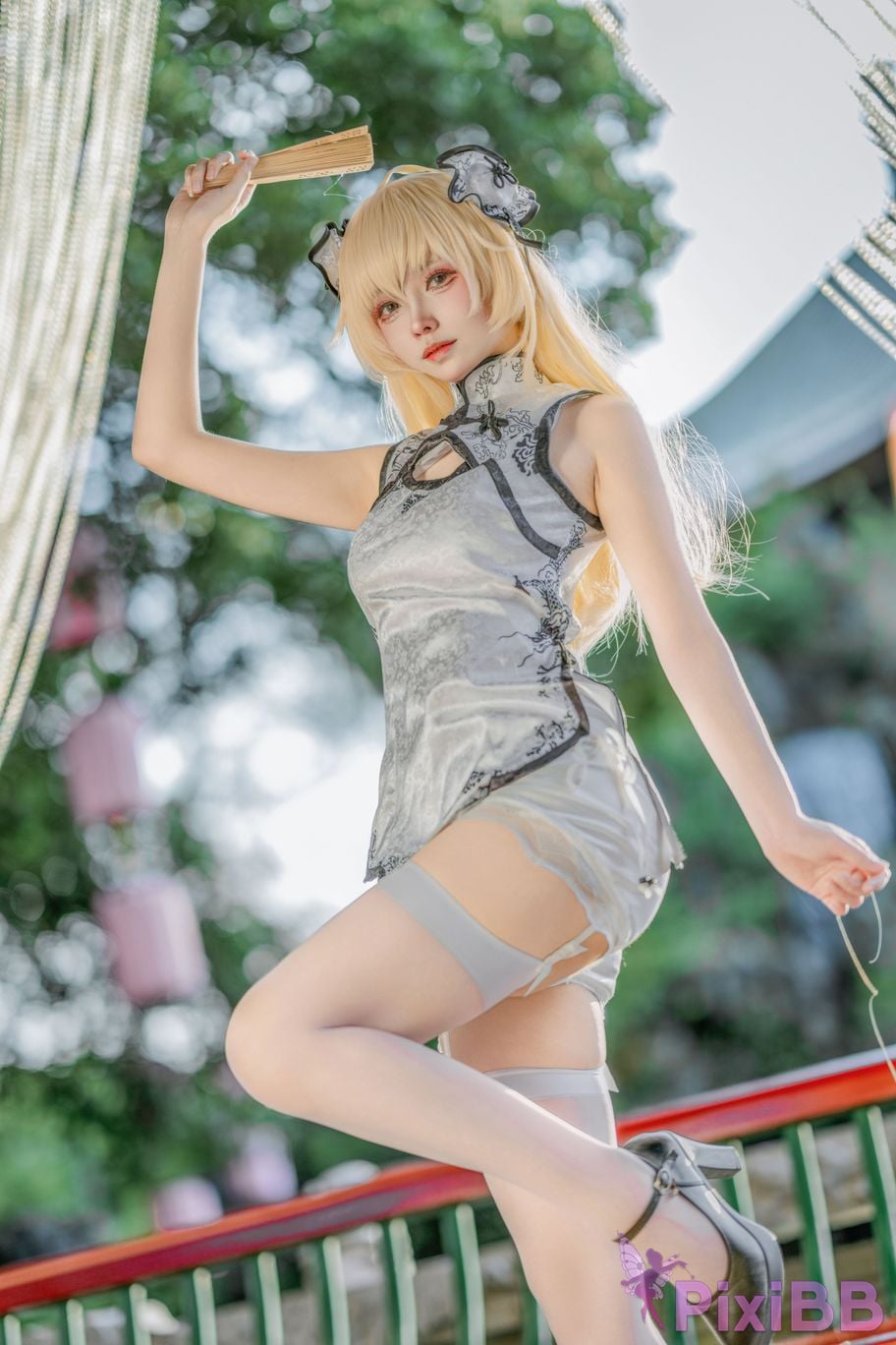 Cosplayer Big roll small Qiongmei cheongsam PixiBB.COM 017
