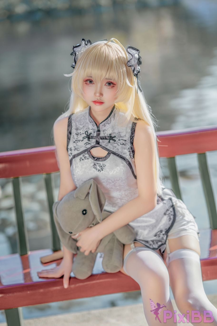 Cosplayer Big roll small Qiongmei cheongsam PixiBB.COM 022