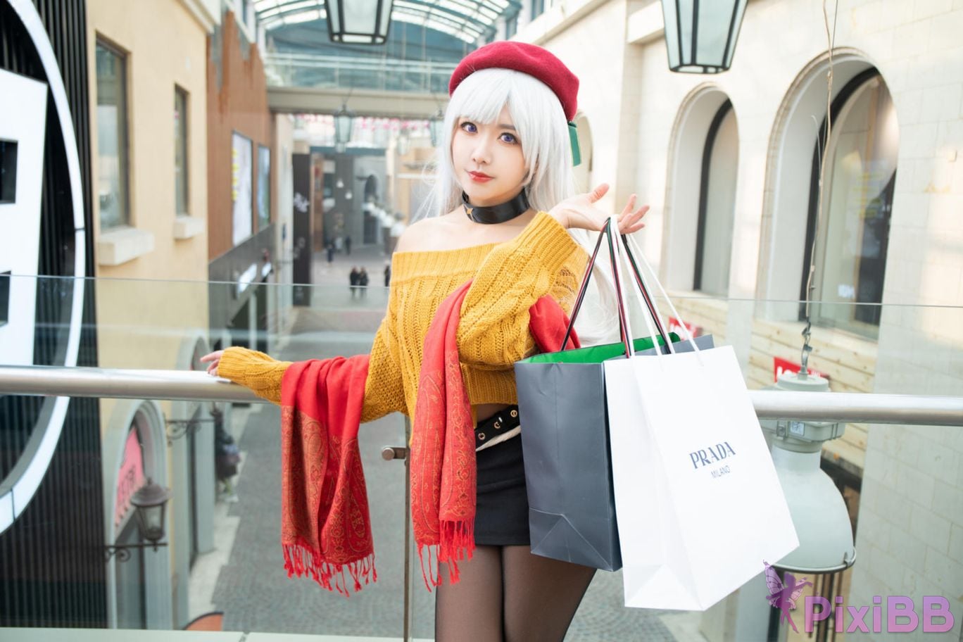Cosplayer Minamoto Saki meow Belfast Maids Shopping Day PixiBB.COM 013