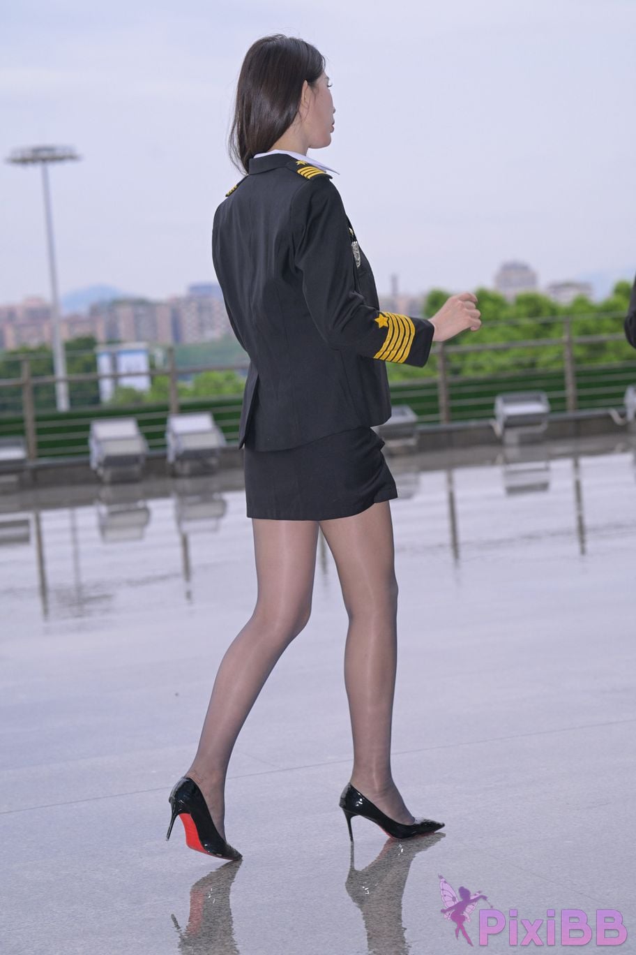 Featured Street Photography Works No.6007 uniform black stockings PixiBB.COM 005