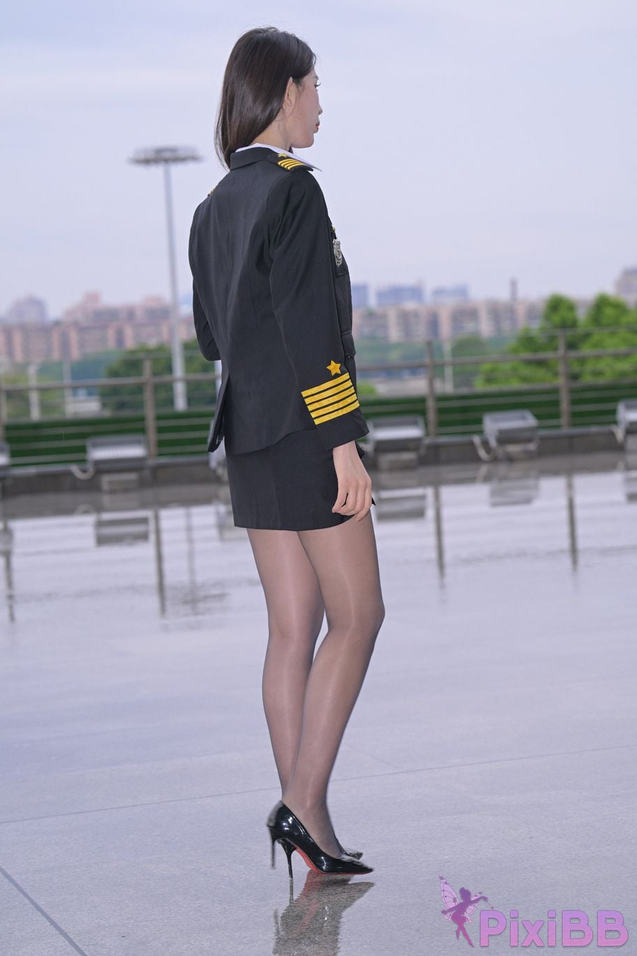 Featured Street Photography Works No.6007 uniform black stockings PixiBB.COM 007