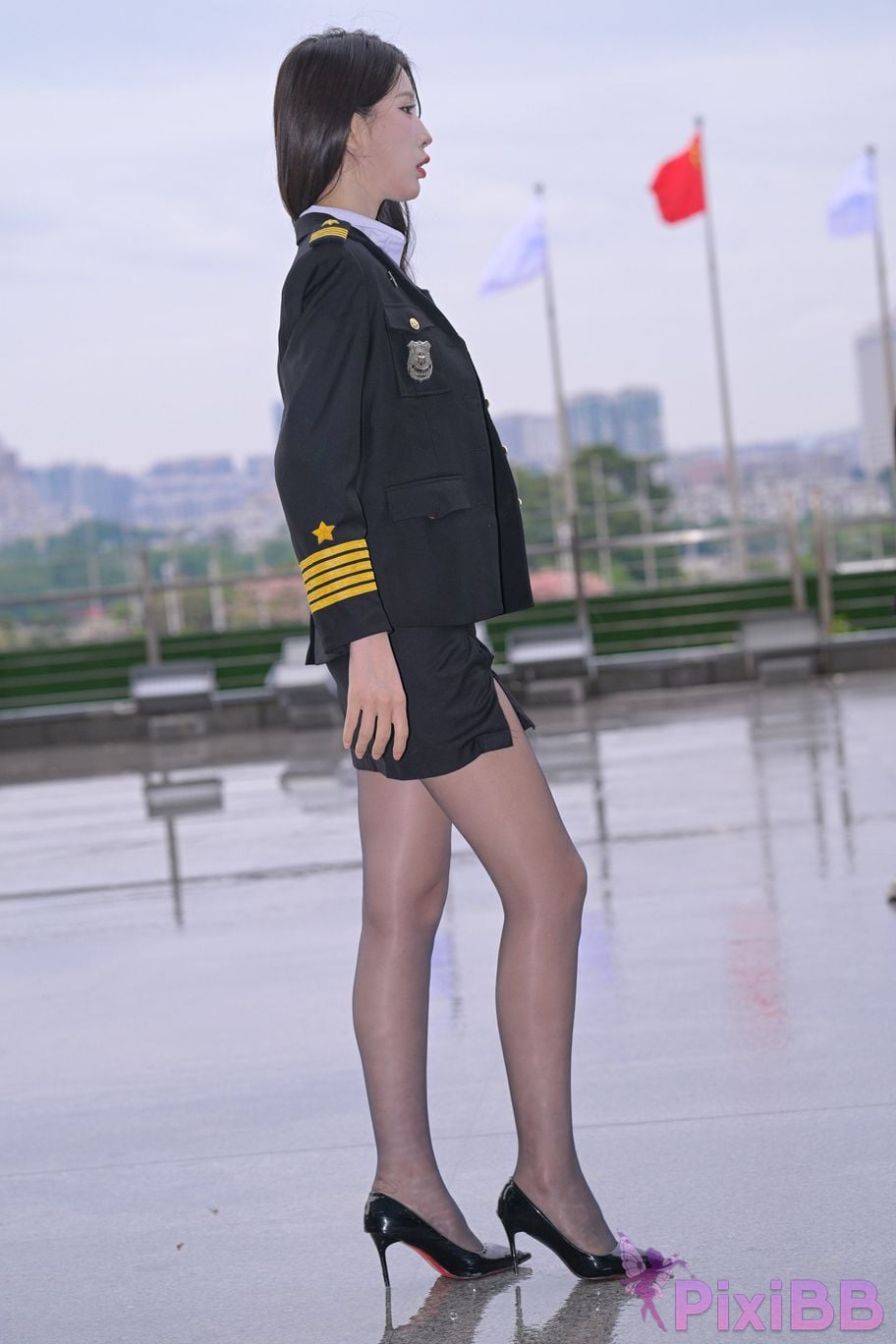 Featured Street Photography Works No.6007 uniform black stockings PixiBB.COM 022