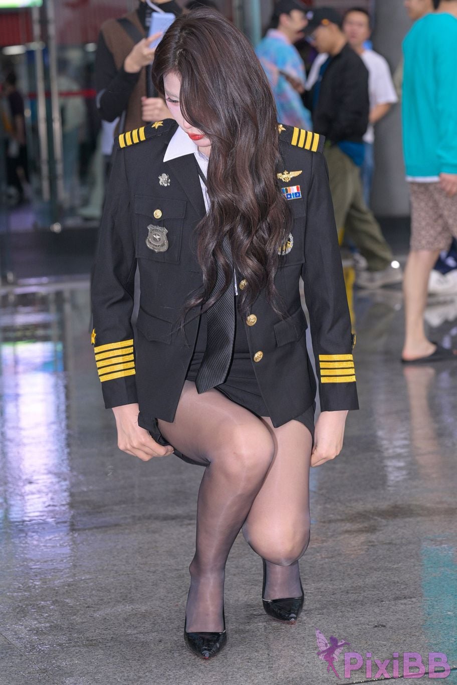 Featured Street Photography Works No.6007 uniform black stockings PixiBB.COM 029