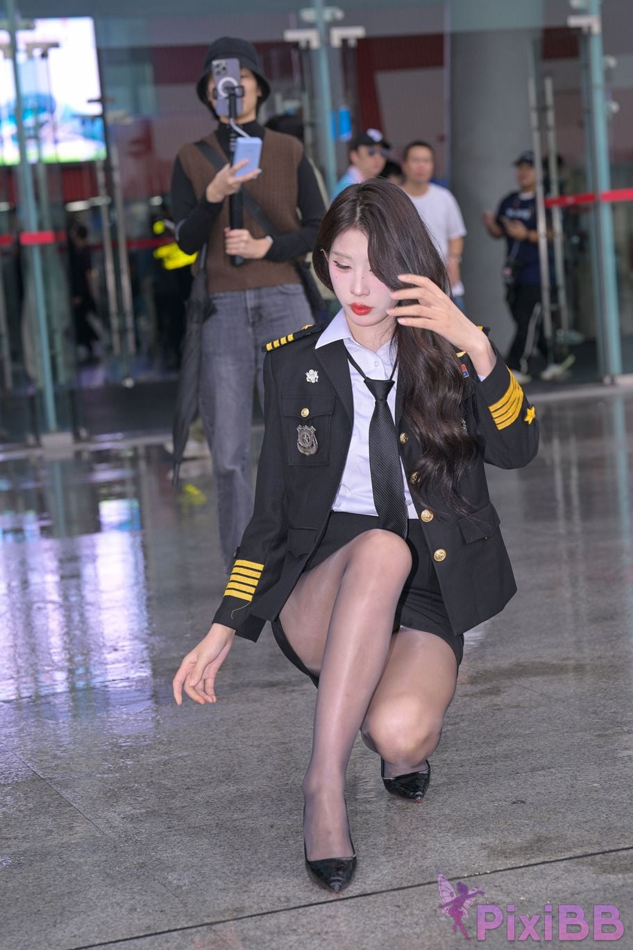 Featured Street Photography Works No.6007 uniform black stockings PixiBB.COM 030