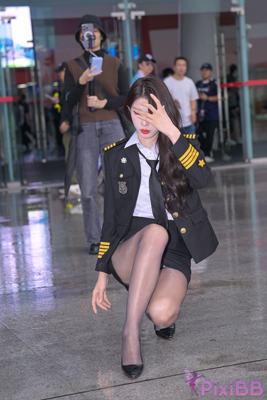 Featured Street Photography Works No.6007 uniform black stockings PixiBB.COM 031