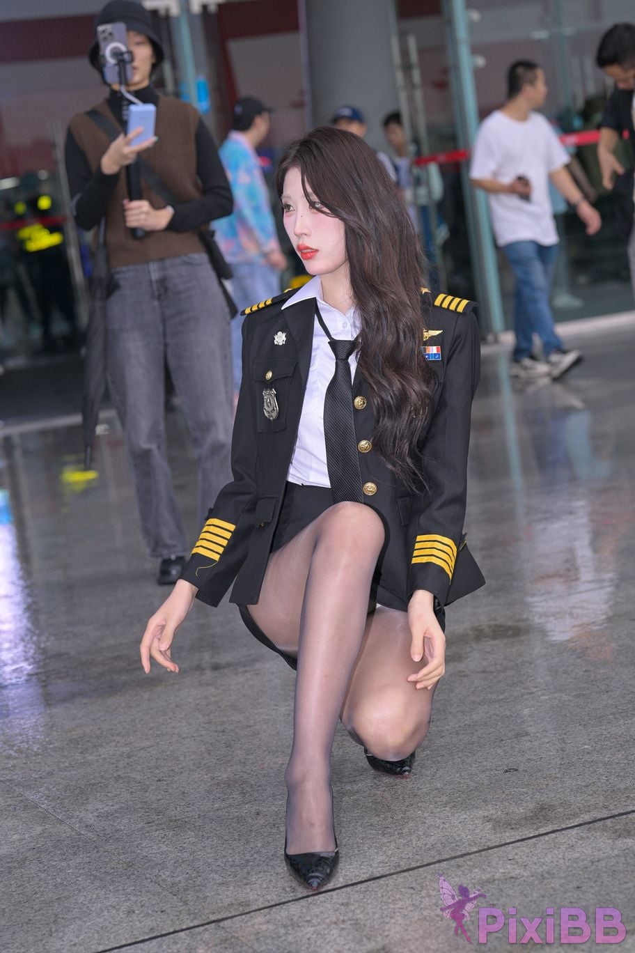 Featured Street Photography Works No.6007 uniform black stockings PixiBB.COM 033