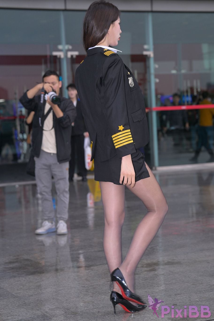 Featured Street Photography Works No.6007 uniform black stockings PixiBB.COM 040
