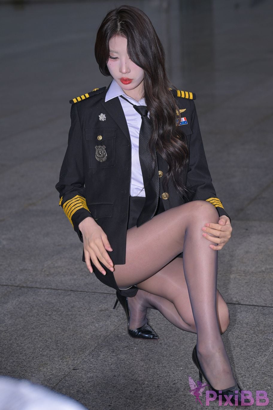 Featured Street Photography Works No.6007 uniform black stockings PixiBB.COM 078