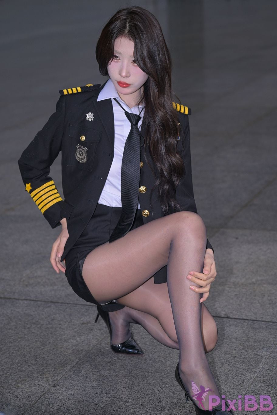 Featured Street Photography Works No.6007 uniform black stockings PixiBB.COM 080
