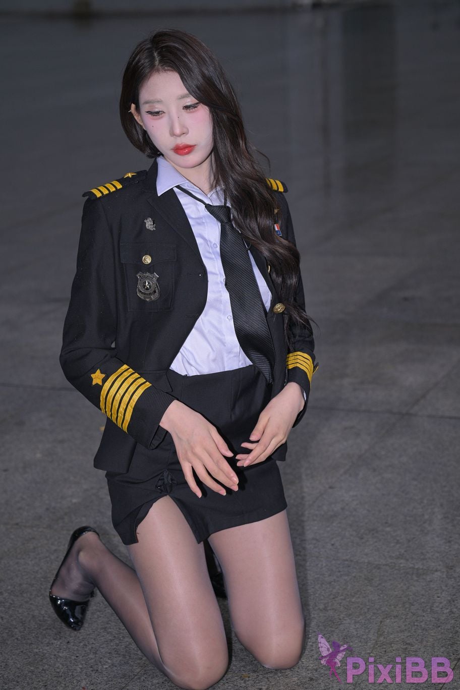 Featured Street Photography Works No.6007 uniform black stockings PixiBB.COM 092