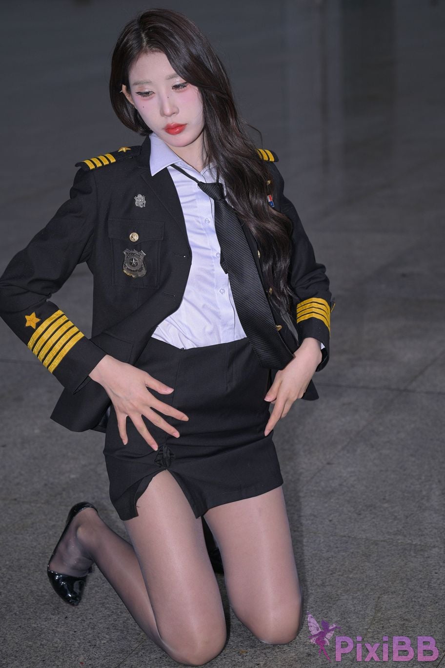Featured Street Photography Works No.6007 uniform black stockings PixiBB.COM 093