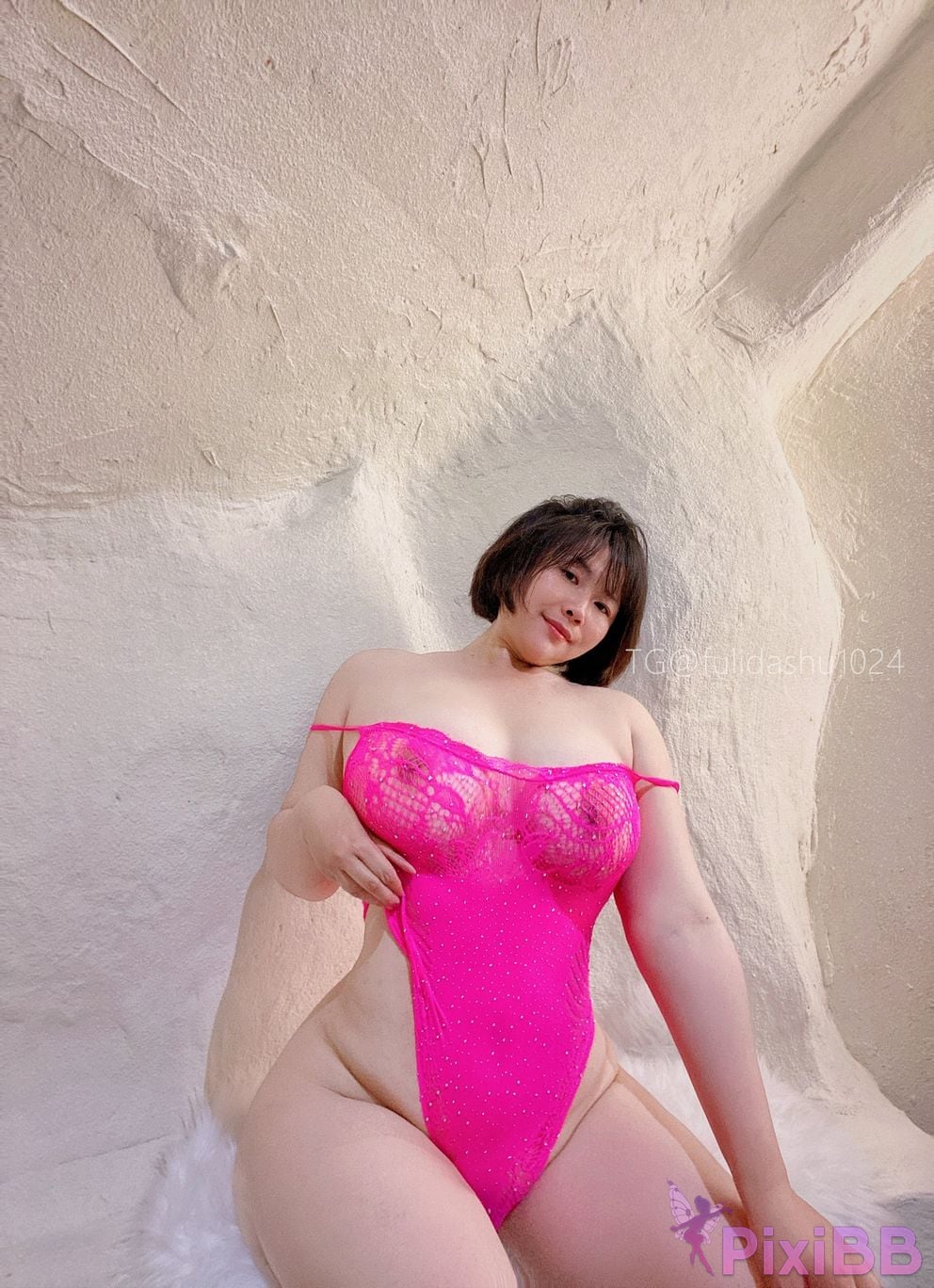 OtherXXX Yu Chi Suer BBW mature woman Uniform underwear micro tight ring PixiBB.COM 043