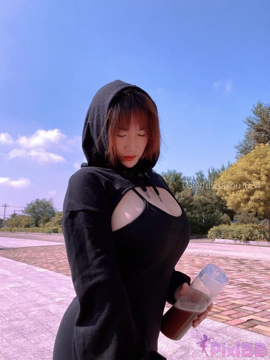 OtherXXX Yu Chi Suer BBW mature woman Uniform underwear micro tight ring PixiBB.COM 057