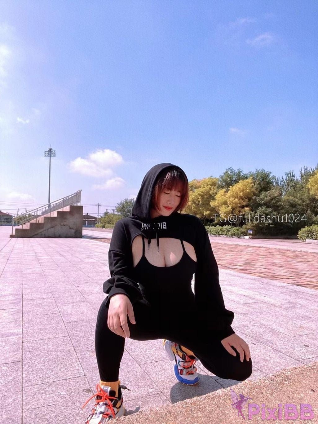 OtherXXX Yu Chi Suer BBW mature woman Uniform underwear micro tight ring PixiBB.COM 079