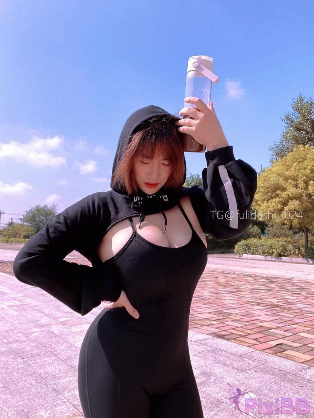 OtherXXX Yu Chi Suer BBW mature woman Uniform underwear micro tight ring PixiBB.COM 108