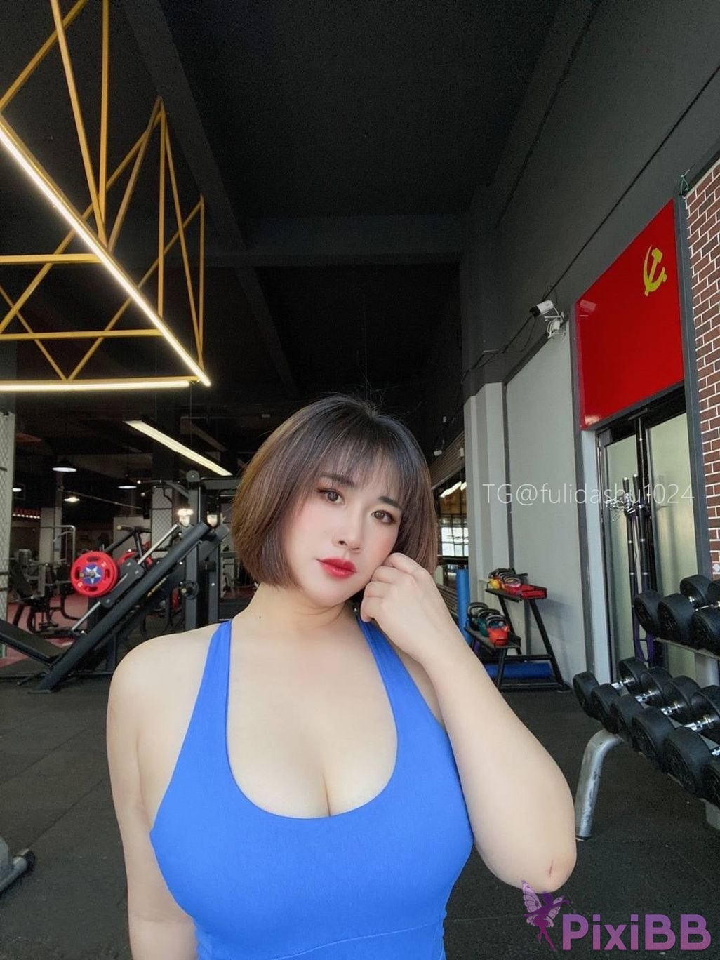 OtherXXX Yu Chi Suer BBW mature woman Uniform underwear micro tight ring PixiBB.COM 112
