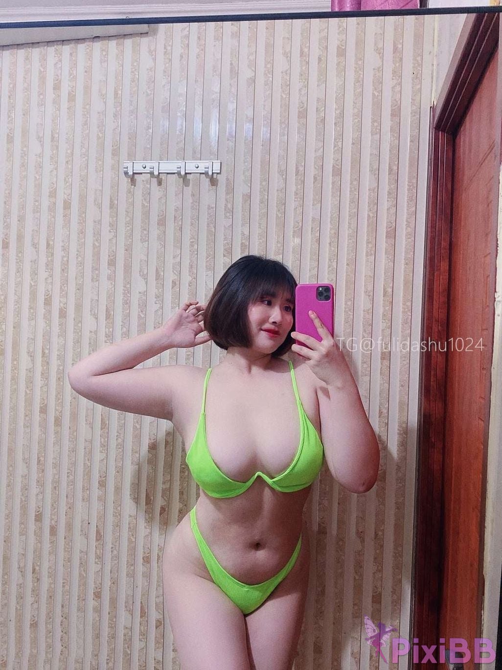 OtherXXX Yu Chi Suer BBW mature woman Uniform underwear micro tight ring PixiBB.COM 115