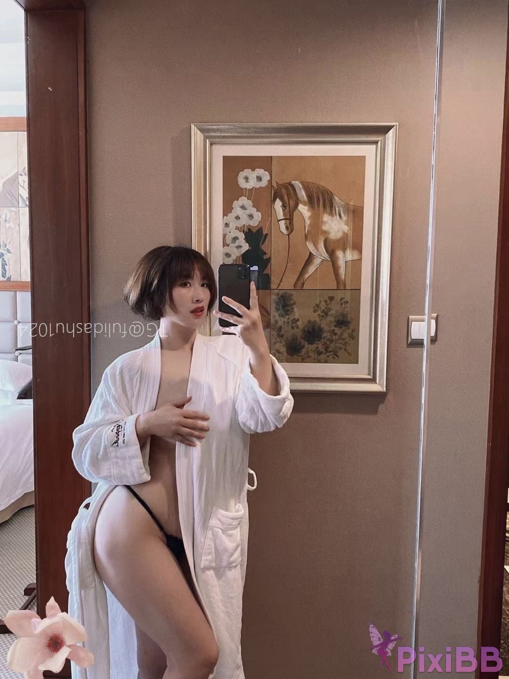 OtherXXX Yu Chi Suer BBW mature woman Uniform underwear micro tight ring PixiBB.COM 120