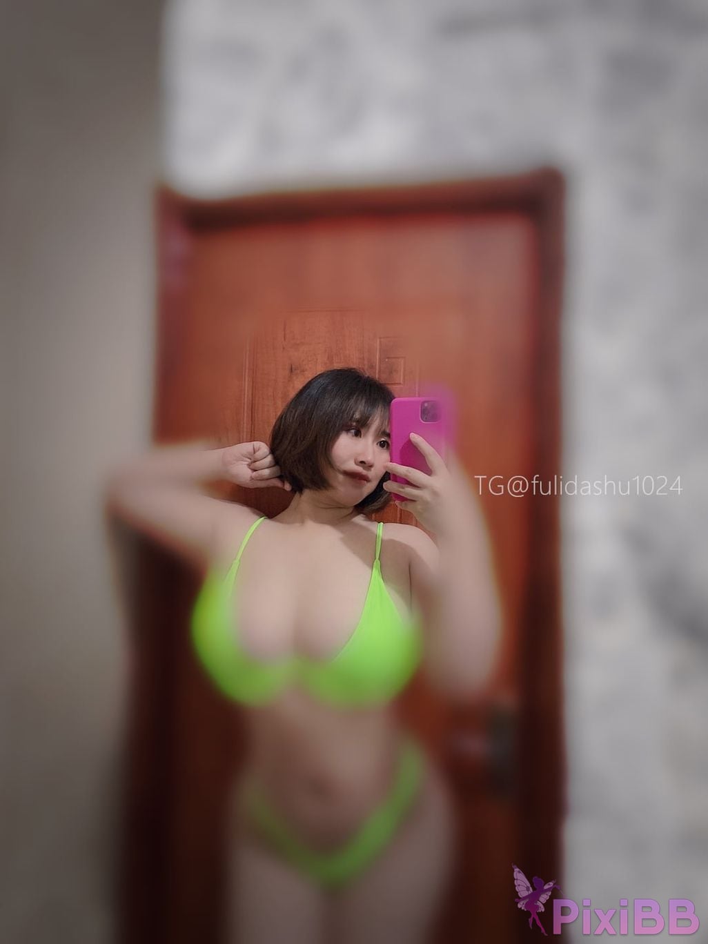 OtherXXX Yu Chi Suer BBW mature woman Uniform underwear micro tight ring PixiBB.COM 124