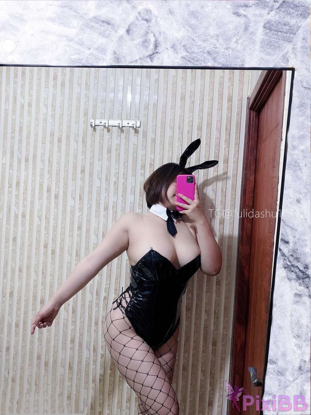 OtherXXX Yu Chi Suer BBW mature woman Uniform underwear micro tight ring PixiBB.COM 128
