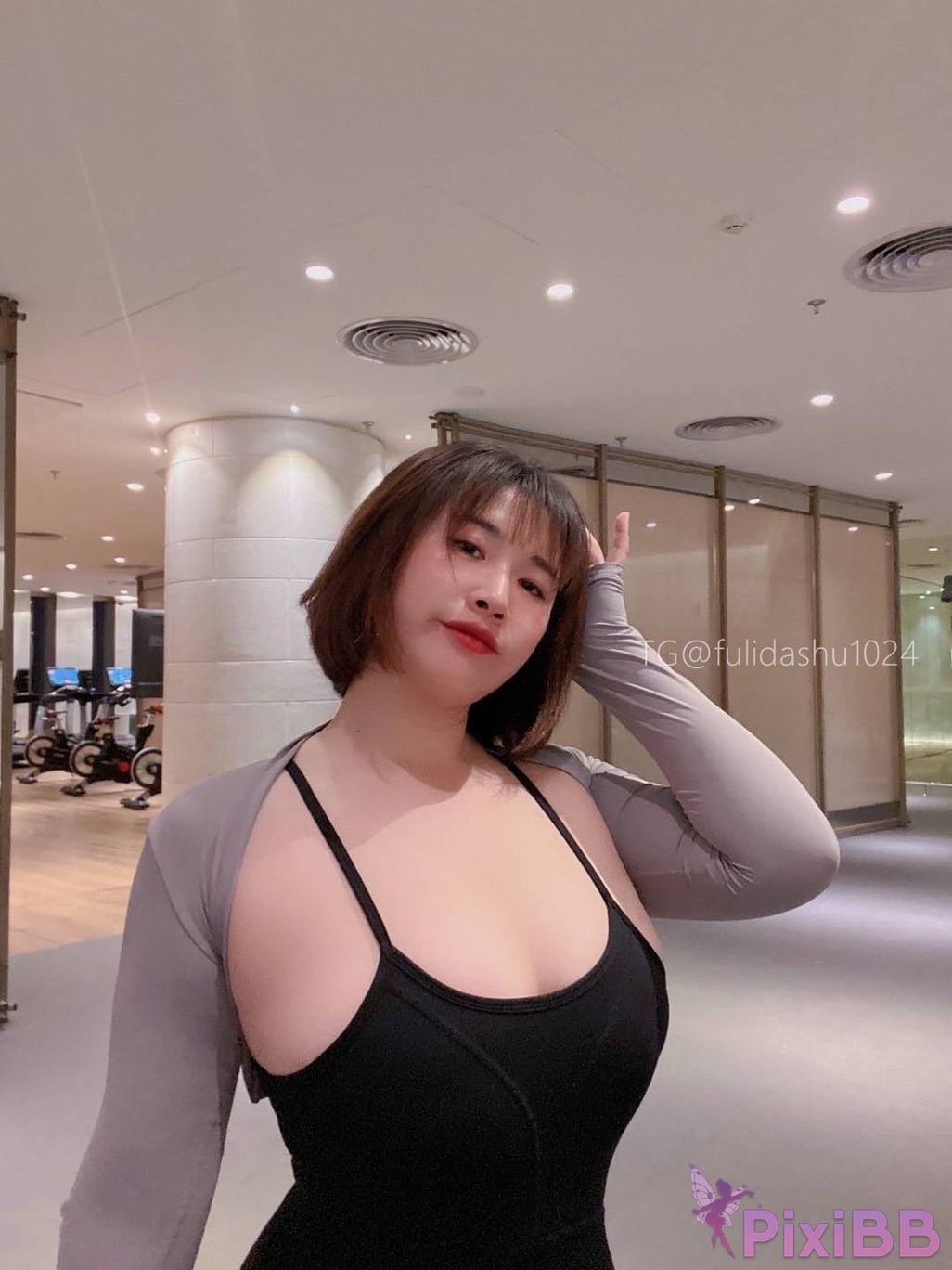 OtherXXX Yu Chi Suer BBW mature woman Uniform underwear micro tight ring PixiBB.COM 132